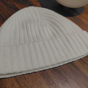 Elegant Ivory Knit Beanie
